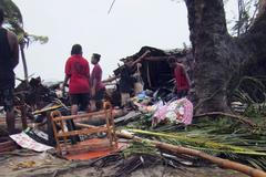 Tropická bouře Pam zasáhla souostroví Vanuatu