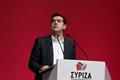 Alexis Tsipras na stranickém sjezdu.
