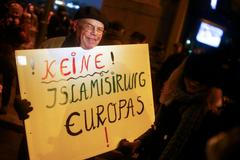 Demonstrace v Berlíně.