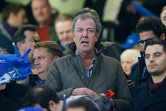 Football: Jeremy Clarkson watches from the stands