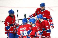 NHL: New Jersey Devils vs Montreal Canadiens (Markov, Subban, Plekanec)