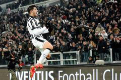 Alvaro Morata z Juventusu slaví gól