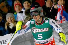 Ondřej Bank při superkombinaci v Kitzbühelu 2015