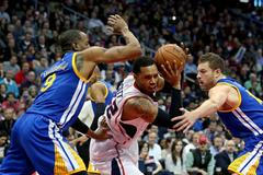 NBA: Golden State Warriors vs Atlanta Hawks (Scott, Iguodala, Lee)