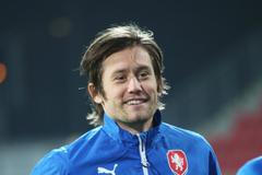 Trénink české reprezentace: Rosický