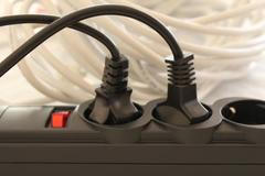 Elektřina, kabely, zásuvky, ilustrační foto