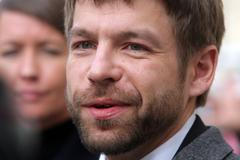 Robert Pelikán po návštěvě u prezidenta