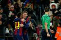Messi a Neymar slaví gól Barcelony