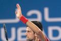 Novak Djokovič na turnaji v Abú Zabí