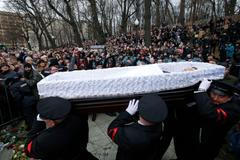 Moskvané se loučí s Borisem Němcovem