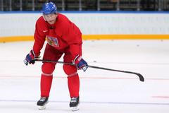 Trénink repre v O2 Areně: Jaromír Jágr