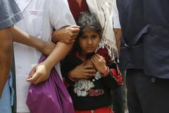 Zemětřesení v Nepálu - děti