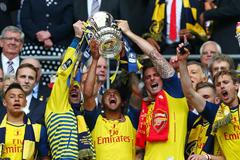 Arsenal oslavuje FA Cup
