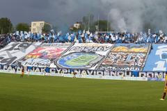 SL, Baník-Dukla: loučení s Bazaly - choreo
