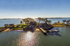 soukromý ostrov s výhledem na NY