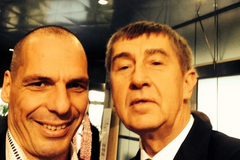 Babišovo selfie s Varufakisem