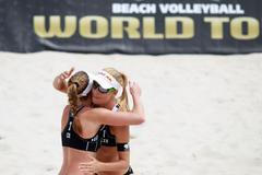 Plážový volejbal, Prague Open 2015: Markéta Sluková (1) a Kristýna Kolocová (2)