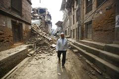 Zemětřesení v Nepálu.