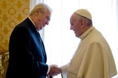 Miloš Zeman papež František