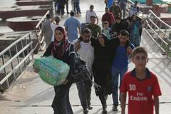 Obyvatelé prchající před IS z iráckého Ramadi