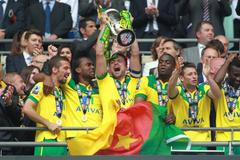 Fotbalisté Norwiche City slaví postup do Premeir League