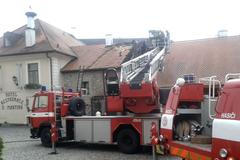 Požár v Rožmberku