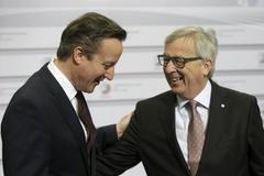Cameron a Juncker