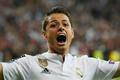 Javier Hernández se raduje z branky Realu Madrid