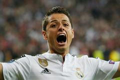 Javier Hernández se raduje z branky Realu Madrid
