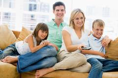 Sledování televize, ilustrační foto