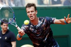 Tomáš Berdych na turnaji v Monte Carlu