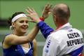 Fed Cup, ČR-Francie Lucie Šafářová a Petr Pála