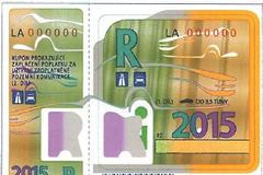 Dálniční známka 2015