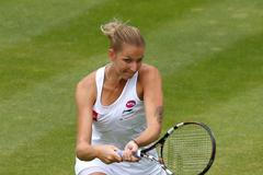 Karolína Plíšková na turnaji v Birminghamu