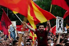 Demonstrace v Makedonii