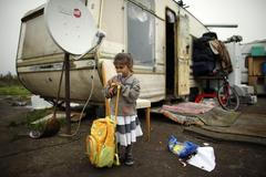 Romové na předměstí Paříže