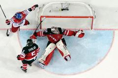 MS 2015, SF Česko-Kanada: Petr Koukal slaví neuznaný gól