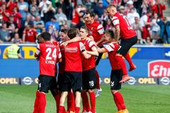 Freiburg se raduje z vítězství v Bundeslize nad Bayernem