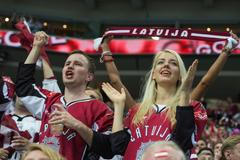 MS 2015, Lotyšsko - Rakousko: fanočci Lotyšska