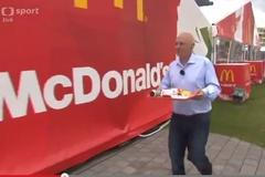 Pavel Richter dělá PP MCDonalds ve studiu ČT