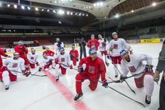 MS 2015, trénink české reprezentace: Vladimír Růžička