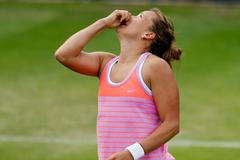 Barbora Strýcová na turnaji v Birminghamu 2015