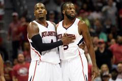 NBA: Play off - Washington Wizards vs. Atlanta Hawks ( Paul Millsap a DeMarre Carroll )
