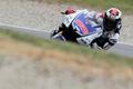 Španělský motocyklista MotoGP Jorge Lorenzo během tréninku Velké ceny České republiky 2012 v Brně.