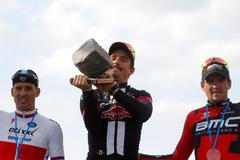 Zdeněk Štybar, John Degenkolb a Greg Van Avermaet na Paříž - Roubaix 2015