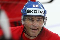 MS 2015, trénink české reprezentace: Jaromír Jágr