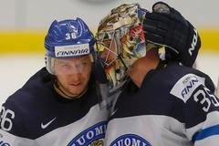 Jussi Jokinen a Pekka Rinne slaví vítězství na MS 2015