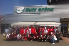 Ruský tým před Buly arénou (2015)