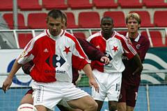 Fotbalista klubu SK Slavia Praha Pavel Kuka v utkání Gambrinus ligy.