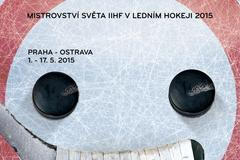 Logo (vizuál) mistrovství světa v hokeji v Praze a Ostravě 2015